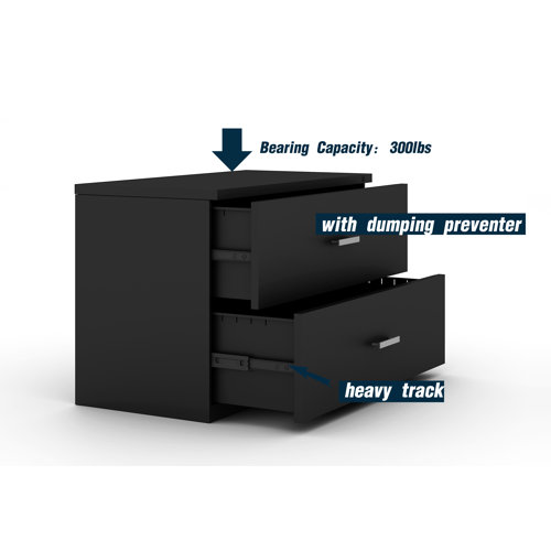 Friant MyHite Steel Lateral Filing with 2 Drawers, Interlock